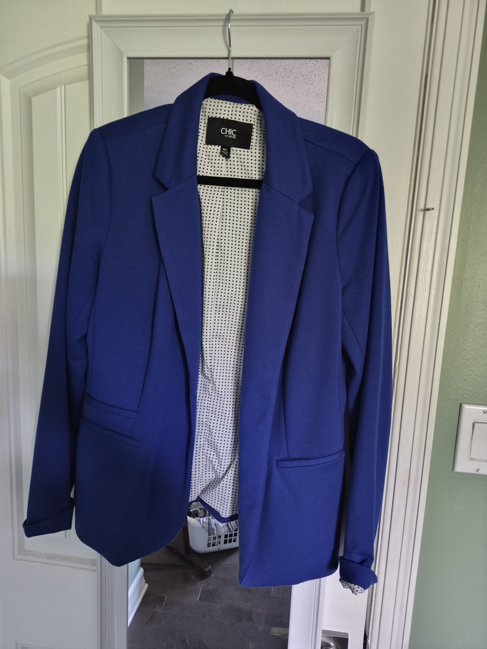 chic Cobalt Blue Tailored Blazer